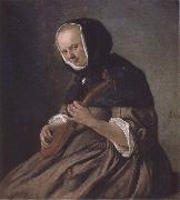 Jan Steen Woman Playing the cittern oil painting on canvas